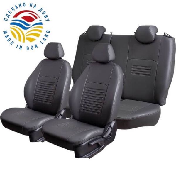 Чехлы Экокожа Турин Классик на Hyundai HD35 -1, 04.2014, Грузовик / Фургон, 1+2 места